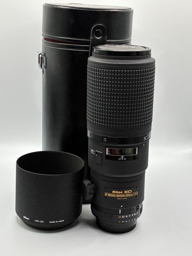 Obiettivo nikon micro - obiettivo, 200mm